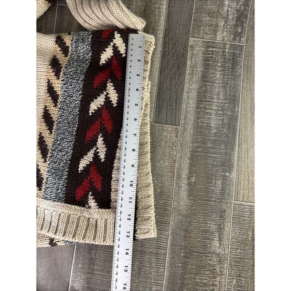 Aeropostale Wool Blend Multicolored Open Cardigan Women's Size Medium‎ - Picture 8 of 9